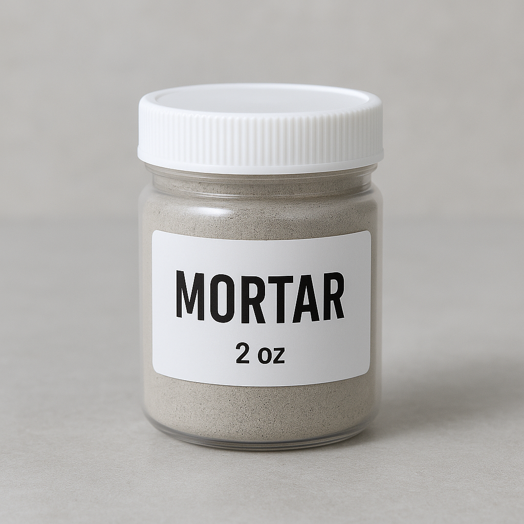 mini materials mortar