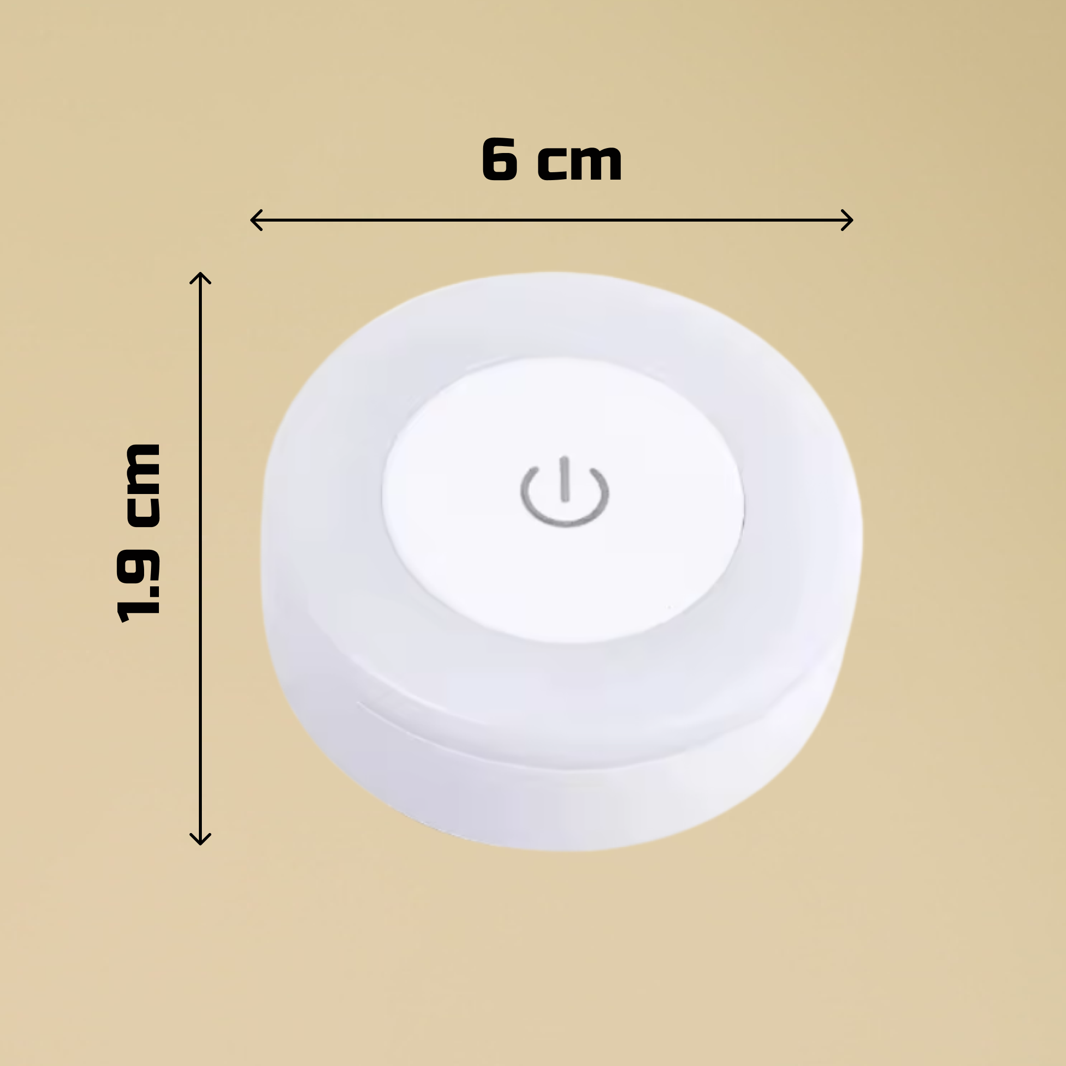 Mini LED Touch Light dimensions