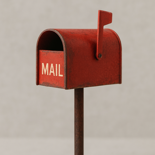 Red Vintage Mini Mailbox
